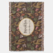 Safari Giraffe & Tropical Blätter Kinderzimmer Decke (Vorderseite Vertikal)