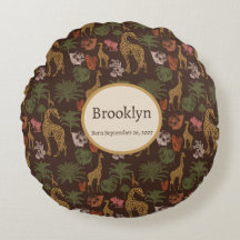 Safari Giraffe & Tropical Blätter Kinderzimmer