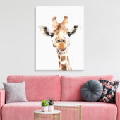 Safari Giraffe Wall Art Leinwanddruck (Insitu (Wohnzimmer))