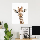 Safari Giraffe Wall Art Poster (Heimbüro)