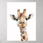 Safari Giraffe Wall Art Poster (Vorne)
