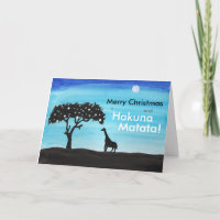 Safari Giraffe Weihnachten