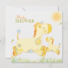 Safari Giraffe Whimsical Baby Shower Einladung
