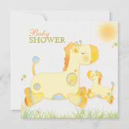 Safari Giraffe Whimsical Baby Shower Einladung