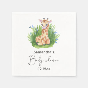 Safari-Giraffen-Baby-Party Serviette