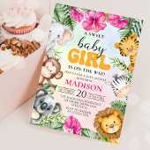 Safari Girl Baby Dusche Party Einladung