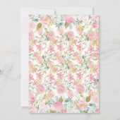 Safari Girl Birthday Einladung (Rückseite)