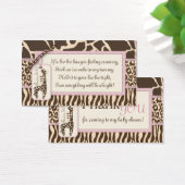 Safari Girl Gift Tag B (Schreibtisch)