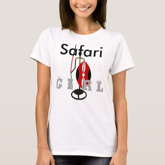 Safari Girl Kenya Hakuna Matata Tshirt (Vorderseite)