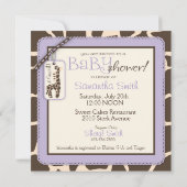 Safari Girl LAV Einladung Square B (Rückseite)