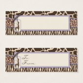 Safari Girl LAV Skinny Geschenk Tag 2 (Vorne & Hinten)