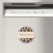 Safari Girl Lavender Magnet 4 (In Situ (Geschirrspüler))