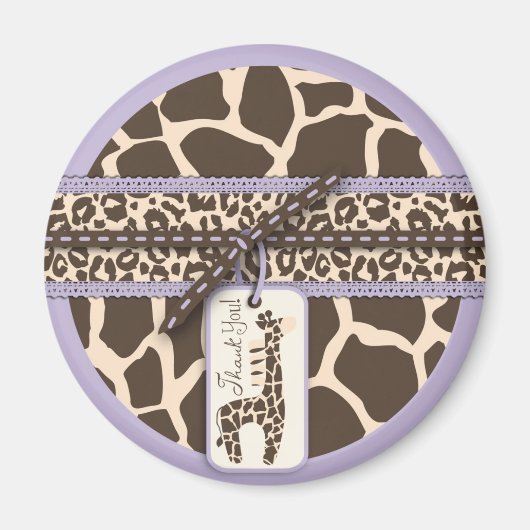 Safari Girl Lavender TY Magnet 2 (Vorne)