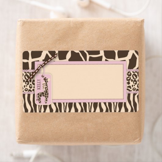 Safari Girl Name Tag (Insitu)