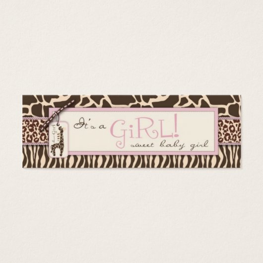 Safari Girl Skinny Geschenktag (Vorderseite)