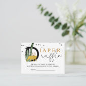 Safari Gold Animals Windeln Beilage Begleitkarte (Stehend Vorderseite)