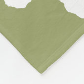 Safari Green Audacious Africa Fleecedecke (Ecke)