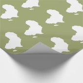 Safari Green Audacious Africa Geschenkpapier (Ecke)