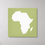 Safari Green Audacious Africa Leinwanddruck<br><div class="desc">Afrika kartografiert Kontur in Weiß mit Kontrastfarben in Emporio Moffas "Safari"-Palette,  inspiriert durch die wagemutige Abenteuerlust und Wildnis des Kontinents.</div>