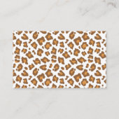 Safari Greenery Baby Shower Book Request Card Visitenkarte (Rückseite)