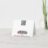 Safari-grünes Kaleidoskop Karte (Rückseite)