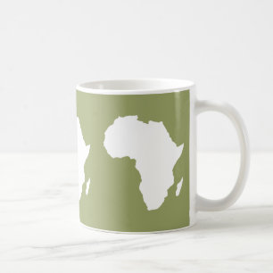 Safari grünes kühnes Afrika Kaffeetasse
