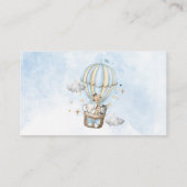 Safari Hot Air Ballon Buchanfrage Begleitkarte (Rückseite)