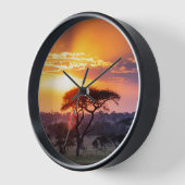 Safari im Serengeti-Nationalpark Uhr (Winkel)