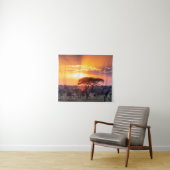 Safari im Serengeti-Nationalpark Wandteppich (Beispiel (Horizontal))