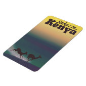 Safari in Kenya vacation poster Magnet (Linke Seite)