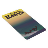 Safari in Kenya vacation poster Magnet (Rechte Seite)