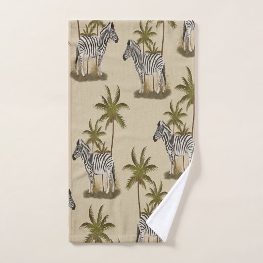 Safari Inspiriert Zebras & Palms Badetuch Set (Handtuch)