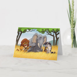 Safari Jug Band Card (Blank Inside) Karte