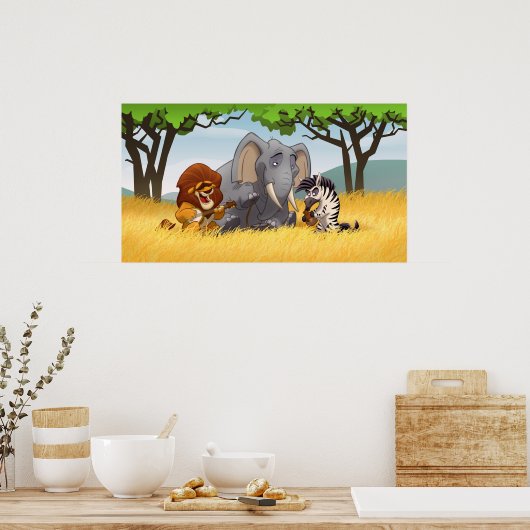 Safari Jug Band Poster (Küche)