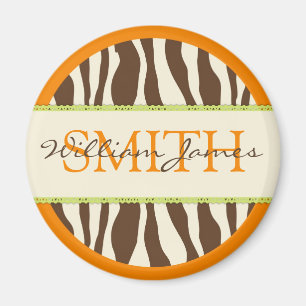 Safari-Jungen-orange Magnet 2B