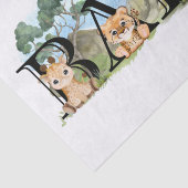 Safari Jungle Africa Animal Baby Shooter Seidenpapier (Ausschnitt)