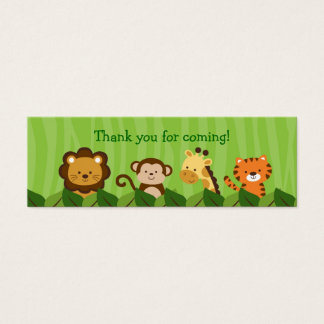 Safari Jungle Animal Goodie Bag Tags Gift Tags