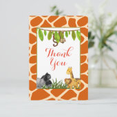 Safari Jungle Animal Theme Party Danke (Stehend Vorderseite)