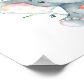 Safari Jungle Animals Baby Dusche Begrüßungszeiche Poster (Ecke)