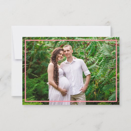 Safari Jungle Animals Baby Dusche Foto Vielen Dank Dankeskarte (Rückseite)