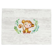 Safari Jungle Animals Baby Showbeutel Große Geschenktüte (Rückseite)