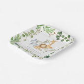 Safari Jungle Animals Baby Shower Paper Plates Pappteller (Gewinkelt)