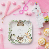Safari Jungle Animals Baby Shower Paper Plates Pappteller (Party)