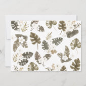 Safari Jungle Animals Birthday Party Photo Dankeskarte (Rückseite)