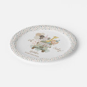 Safari Jungle Animals Boho Baby Shower Pappteller (Schrägansicht)