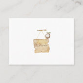 Safari Jungle Animals Boho Diaper Raffle Begleitkarte (Rückseite)