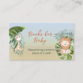 Safari Jungle Animals Book for Baby Showgame Begleitkarte (Vorderseite)