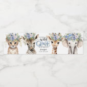 Safari Jungle Animals Boy Baby Dusche Wasserflaschenetikett (Einzelnes Label)