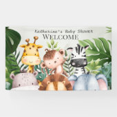 Safari Jungle Animals Boy Tropical Baby Dusche Banner (Horizontal)