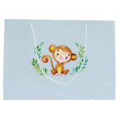 Safari Jungle Animals Boys Baby Shoft Bag Große Geschenktüte (Rückseite)